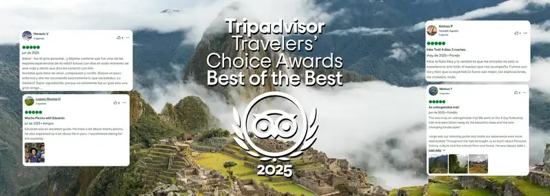 Travellers Choice 2025 Award - INKA TRAIL