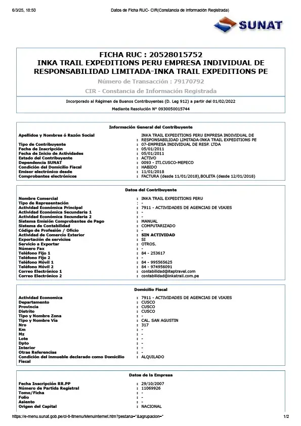 Licencia de Funcionamiento