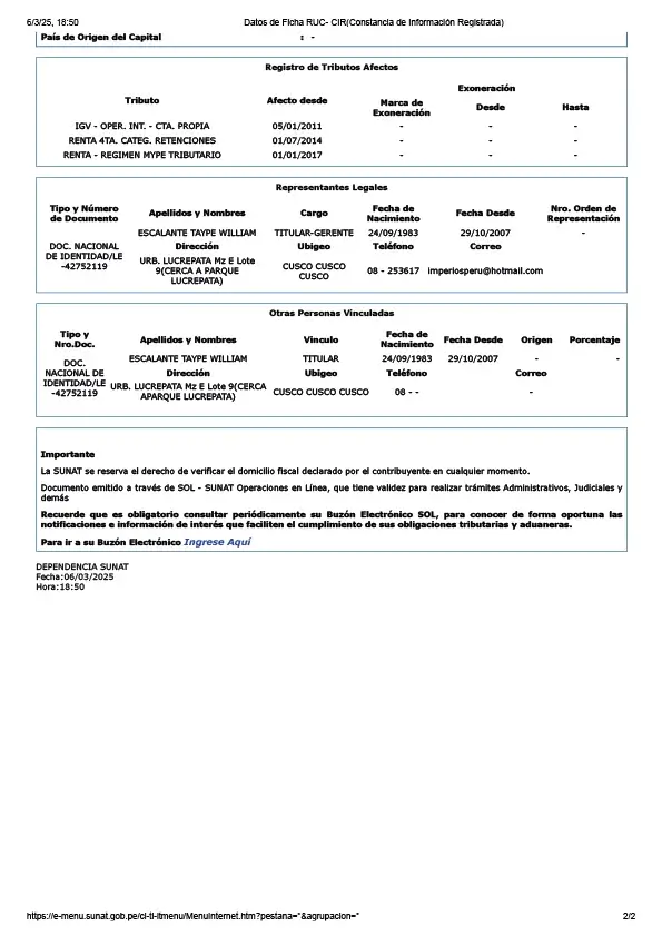 Licencia de Funcionamiento