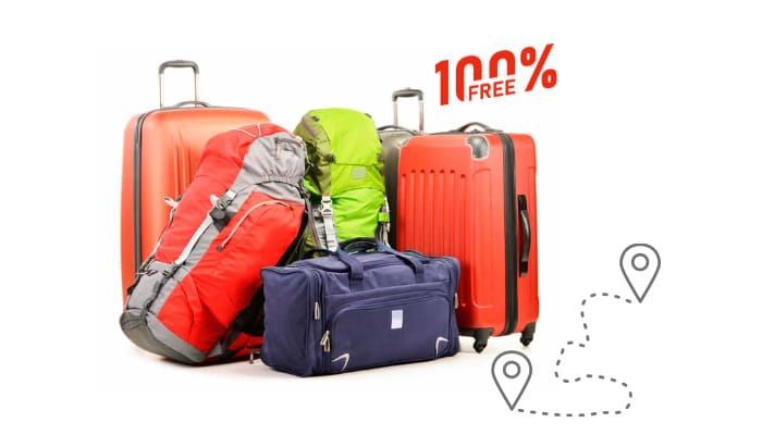 Free luggage storage on your vacation