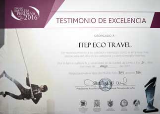 Peruvian Company Award for 2016