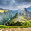 Ciudad Inka de Machu Picchu en el camino inka