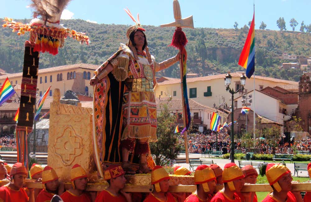 Ceremony of Inti Raymi on Main Square of Cusco