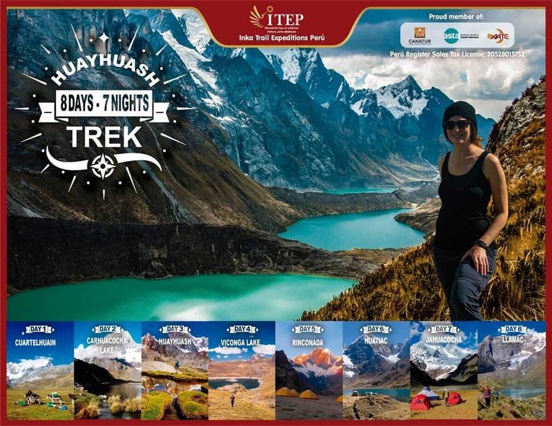 Huayhuash Trek & Cordillera Blanca 8 Days