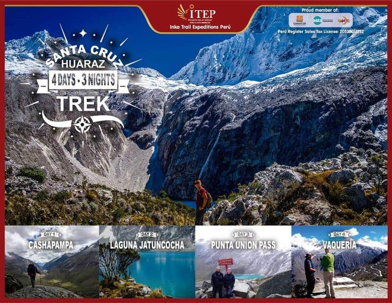  Santa Cruz & Llanganuco Trek 4 days