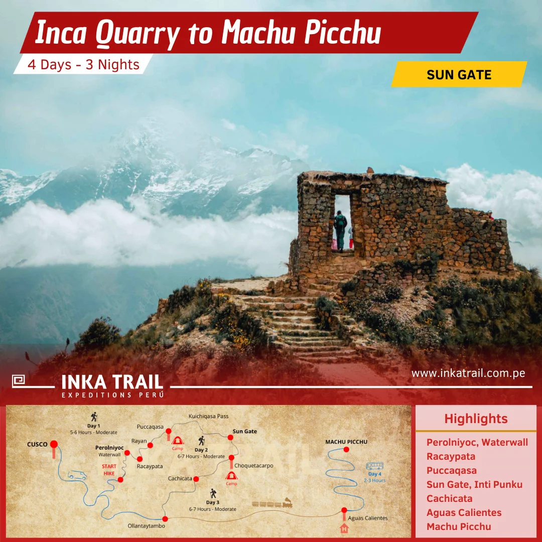 The Inka Quarry Trek to Machu Picchu 4 days