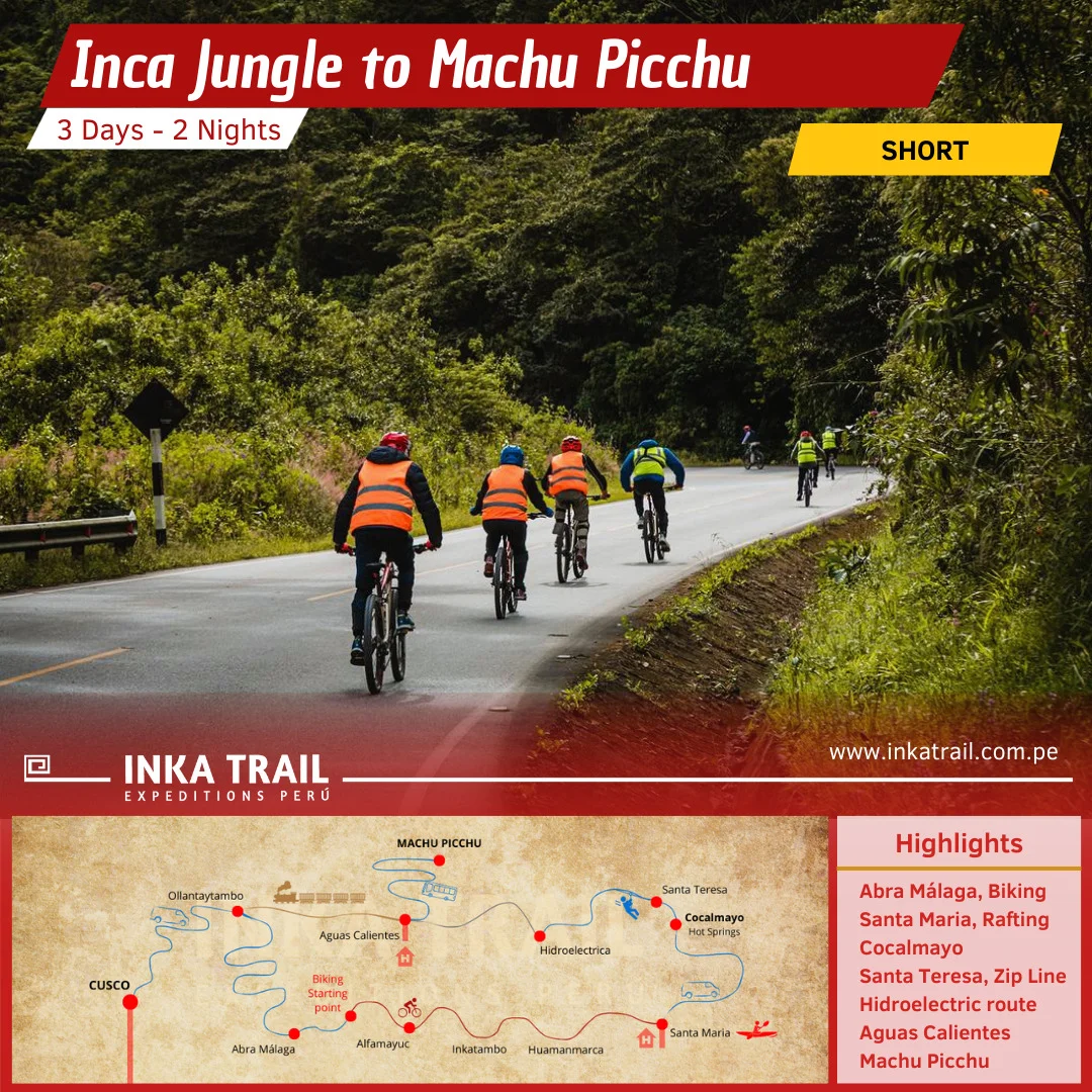 Adventure Inka Jungle Trek to Machu Picchu in 3 Days 