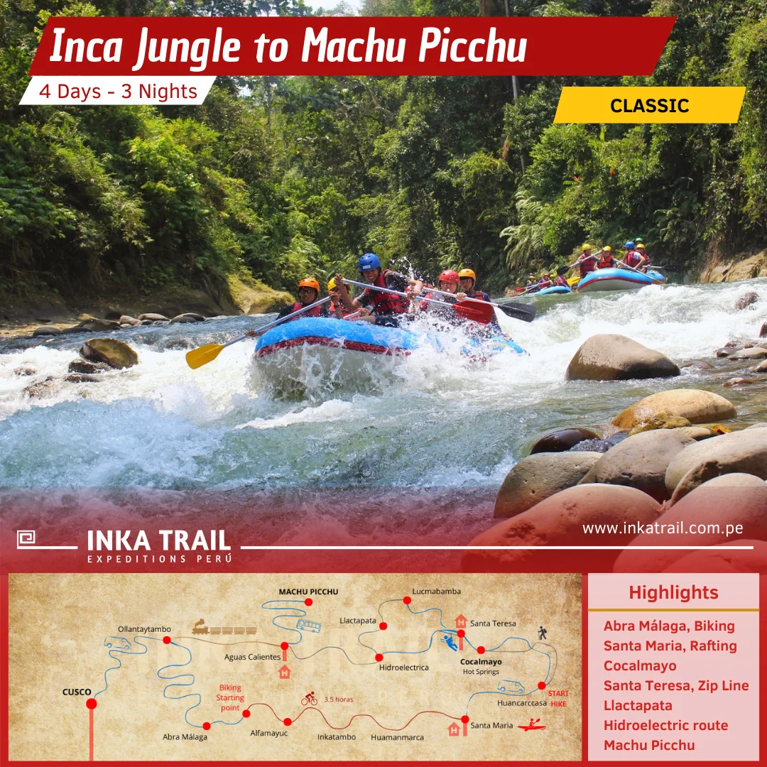 Adventure Inka Jungle Trek to Machu Picchu in 4 Days