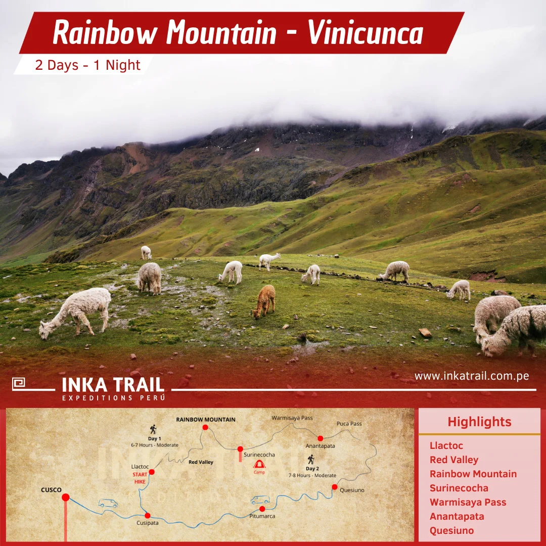 Rainbow Mountain “Vinicunca” in 2 days