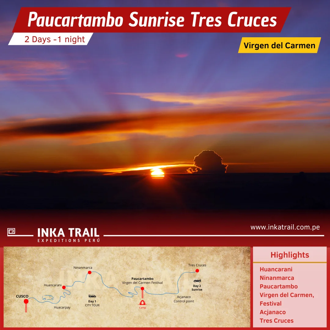 Virgen del Carmen “Paucartambo” y Amanecer en Tres Cruces 2025